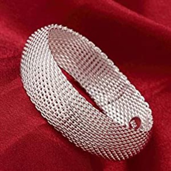 Silver Bangle Bracelet - Picture 3 of 3